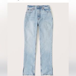 Abercrombie and Fitch 90s Straight ultra high rise curve love
